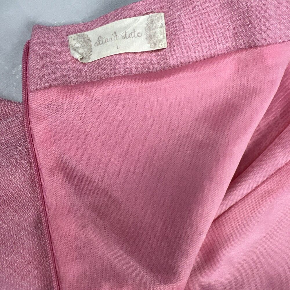 Altar’d State Pink Mini Dress Large Spaghetti Strap Faux Wrap - Picture 5 of 8